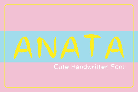 Anata Font Poster 1