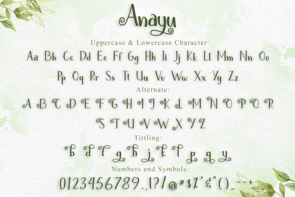 Anayu Font Poster 6