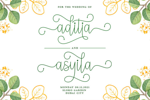 Andita Font Poster 2