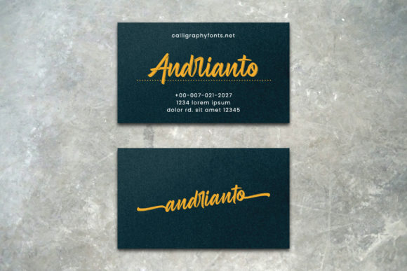 Andrianto Font Poster 2