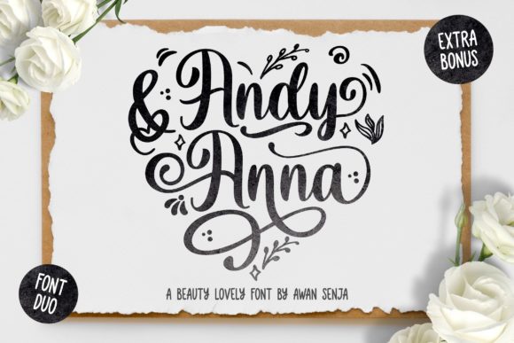 Andy & Anna Font Poster 1