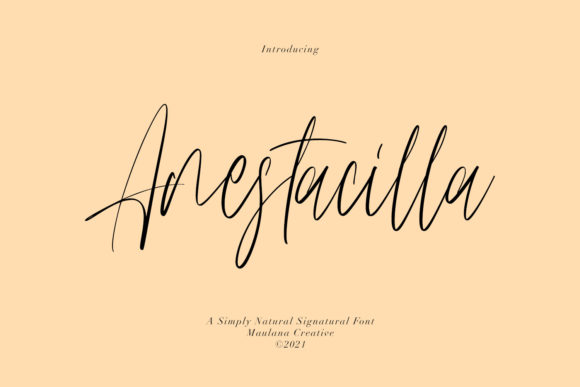 Anestacilla Font Poster 1