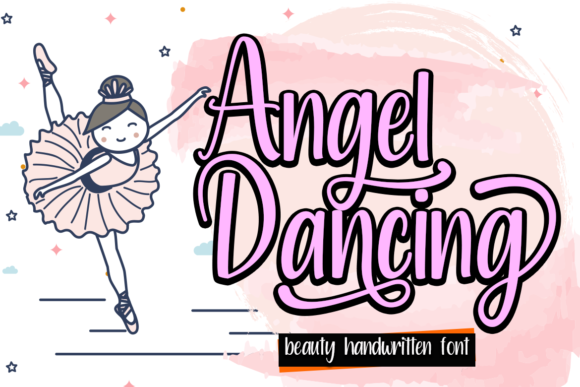 Angel Dancing Font Poster 1