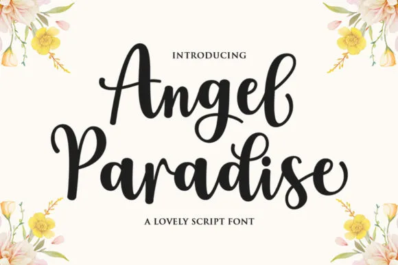 Angel Paradise Font Angel Paradise Font Poster 1