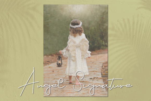 Angel Signature Font Poster 1