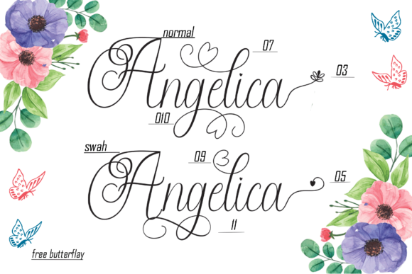 Angeleca Font Poster 2