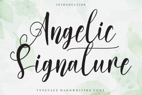 Angelic Signature Font