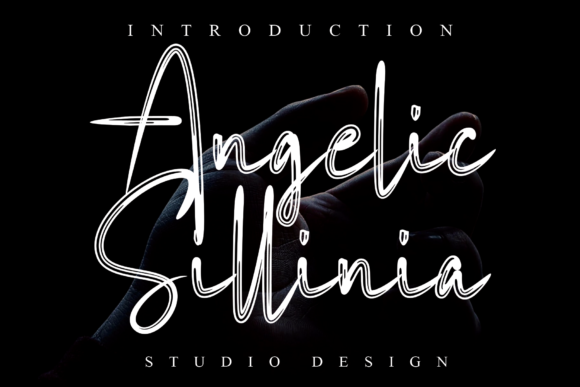 Angelic Sillinia Font Poster 1