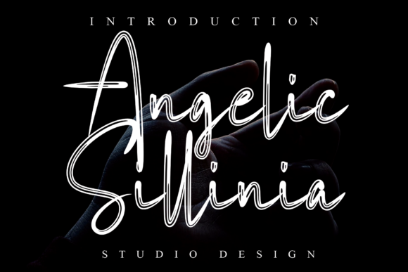 Angelic Sillinia Font Angelic Sillinia Font Poster 1