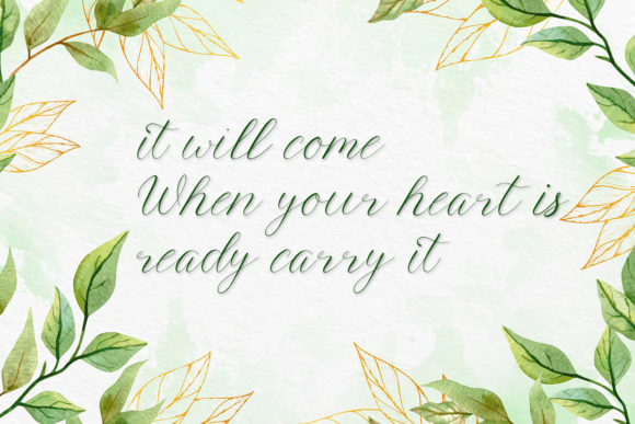 Angelica Font Poster 5