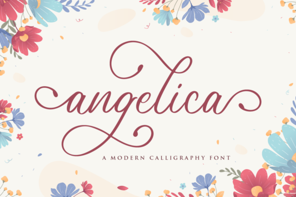 Angelica Font Poster 1