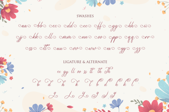 Angelica Font Poster 12