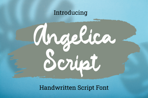Angelica Script Font Poster 1