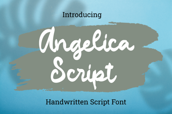 Angelica Script Font Angelica Script Font Poster 1
