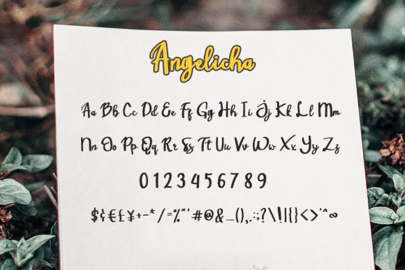 Angelicha Font Poster 3