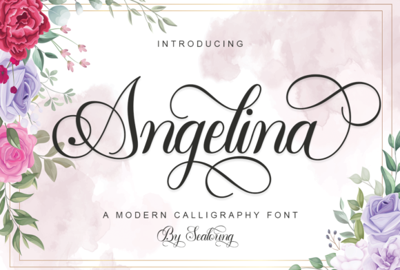 Angelina Font Poster 1