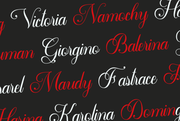Angelina Font Poster 7