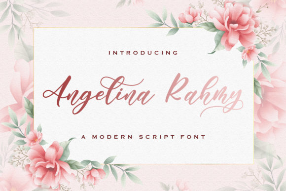 Angelina Rahmy Font Poster 1