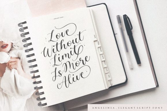 Angelinea Font Poster 2