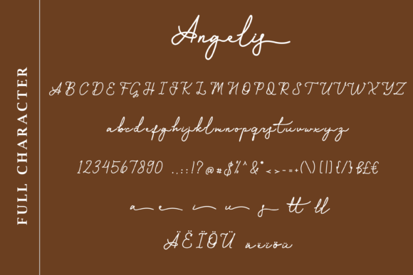 Angelis Font Poster 8