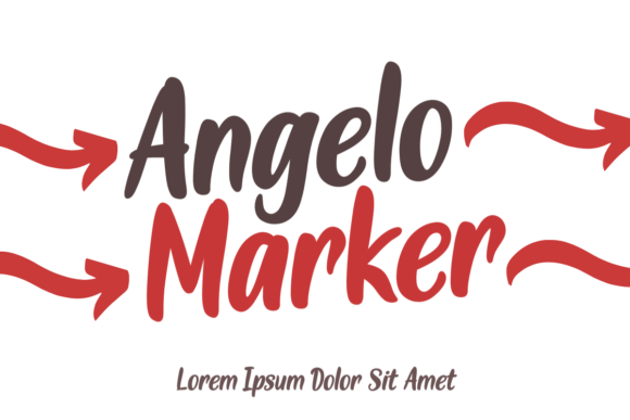 Angelo Marker Font Poster 1