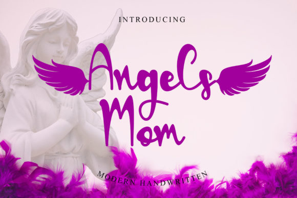 Angels Mom Font Poster 1