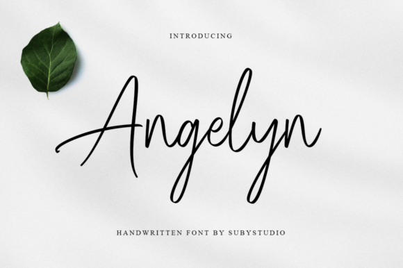 Angelyn Font Poster 1