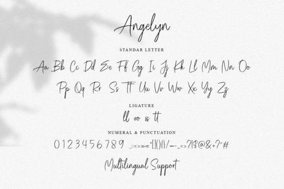 Angelyn Font Poster 8