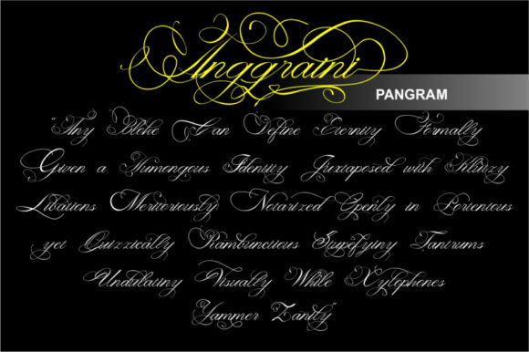 Anggraini Font Poster 4