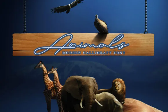 Animals Font Poster 1