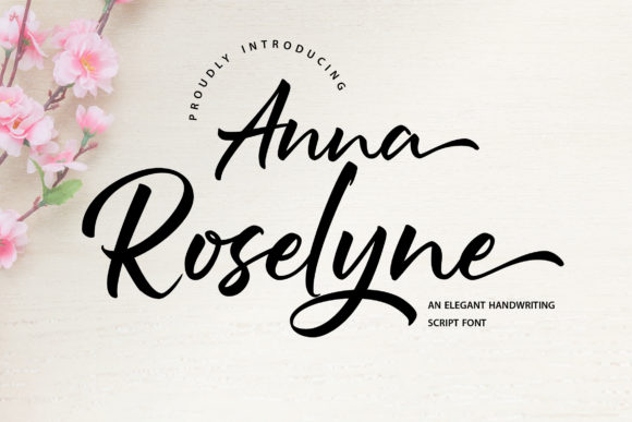 Anna Rosselyn Font Poster 1