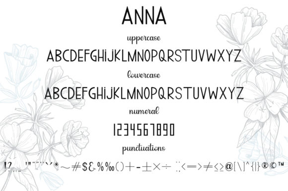 Anna Yanny Font Poster 6