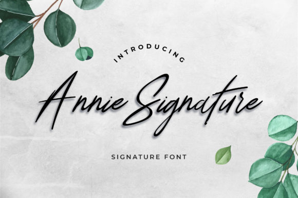 Annie Signature Font Poster 1