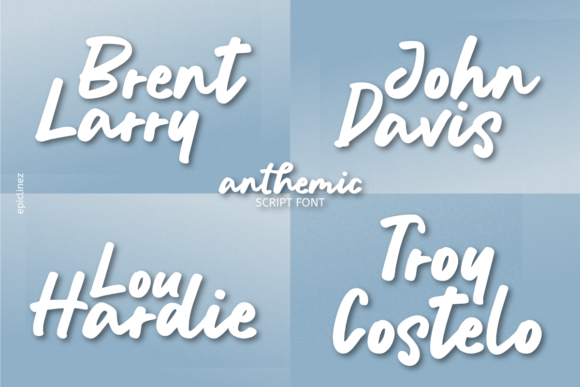Anthemic Font Poster 4