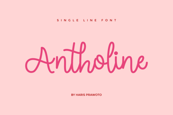 Antholine Font Poster 1