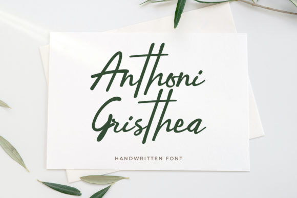 Anthoni Gristhea Font Poster 1