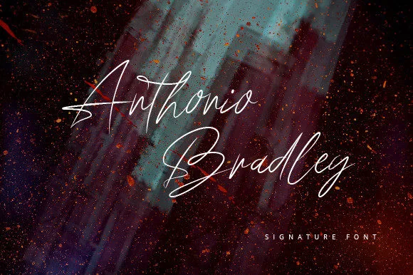 Anthonio Bradley Font Anthonio Bradley Font Poster 1