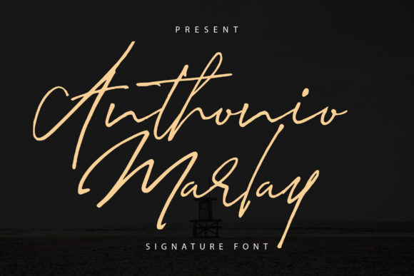 Anthonio Marlay Font Poster 1