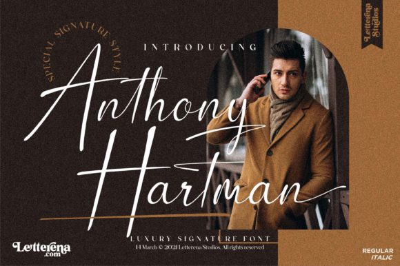 Anthony Hartman Font Poster 1