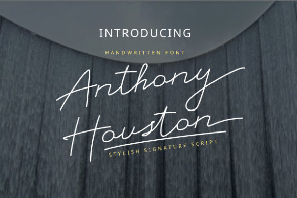 Anthony Houston Font Poster 1