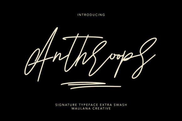 Anthroops Font Poster 1