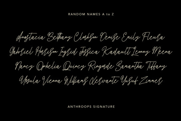 Anthroops Font Poster 11