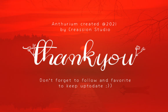 Anthurium Font Poster 5