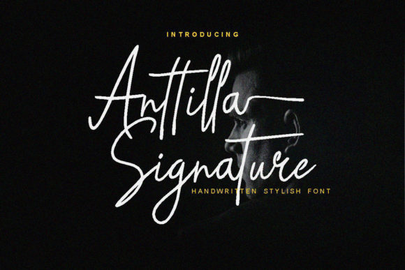 Anttilla Signature Font Poster 1