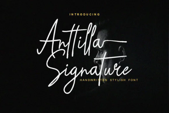 Anttilla Signature Font Anttilla Signature Font Poster 1