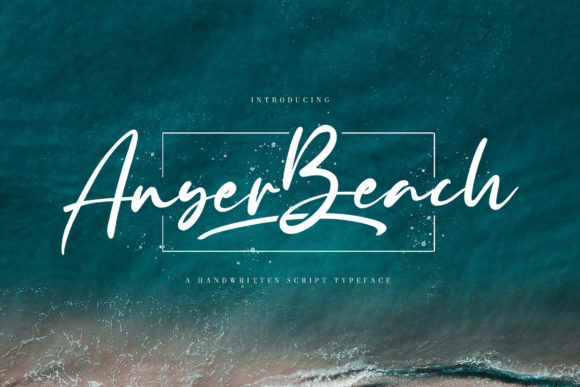 Anyer Beach Font Poster 1