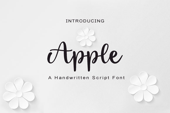 Apple Font Poster 1