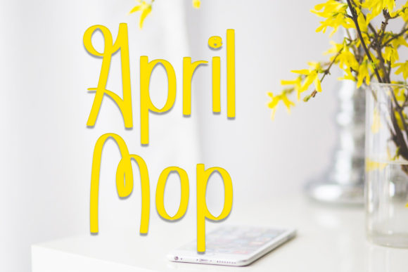 April Mop Font Poster 1