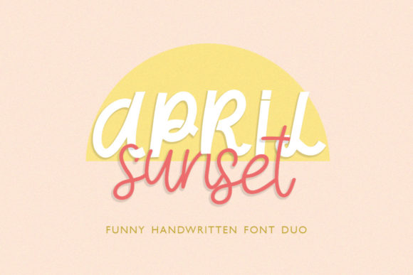 April Sunset Font Poster 1