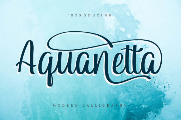 Aquanetta Font Poster 1